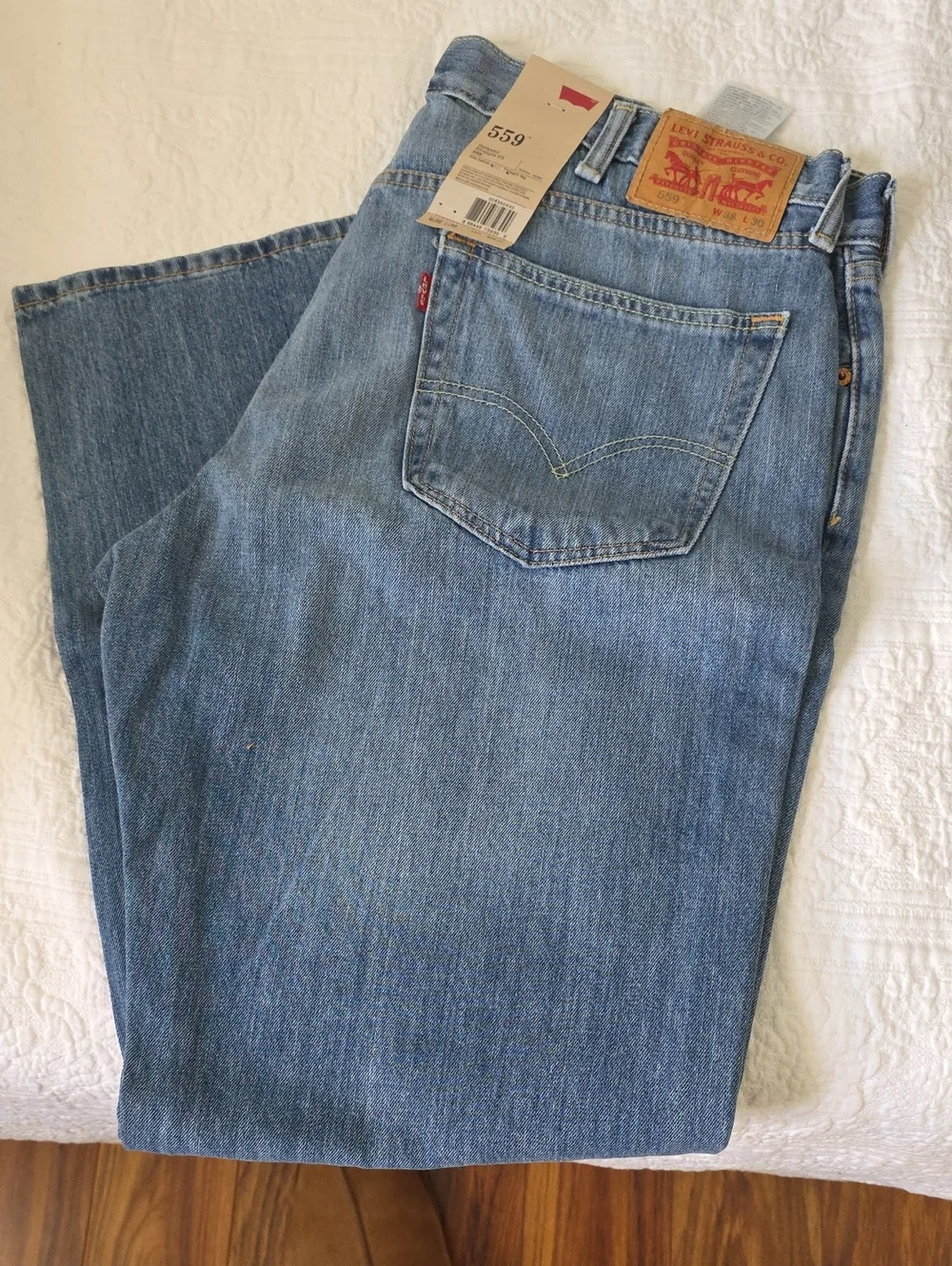 Levi's Men’s Relaxed Jeans in Light Blue Denim